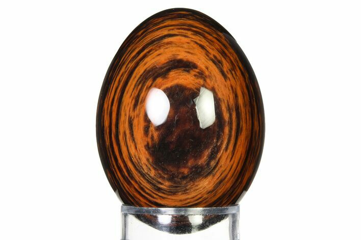 Polished Mahogany Obsidian Egg - Mexico #322366